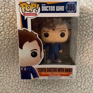 Funko Pop!  Doctor Who Tenth Doctor with Hand #355 Vinyl Figure In Box David